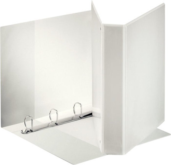 Currys Business | Esselte Esselte Panorama - presentation ring binder - for A4 Maxi - capacity: 400 sheets - white Esselte Esselte Panorama - presentation ring binder - for A4 Maxi - capacity: 400 sheets - white
