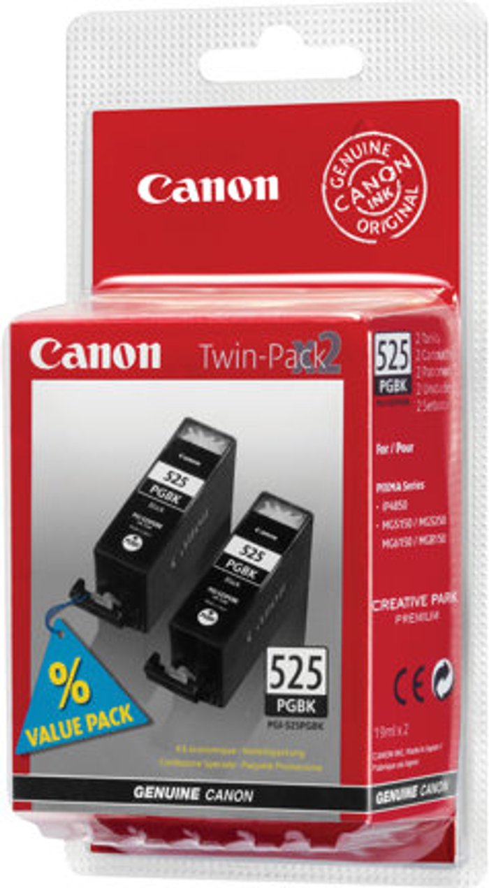Currys Business | Canon Canon PGI-525PGBK Inkjet Cartridge Twinpack Pigment Black 4529B010 Canon Canon PGI-525PGBK Inkjet Cartridge Twinpack Pigment Black 4529B010