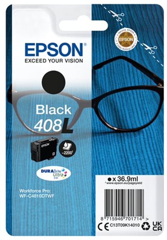 Currys Business | Epson Epson 408L - Extra High Capacity - black - original - ink cartridge Epson Epson 408L - Extra High Capacity - black - original - ink cartridge