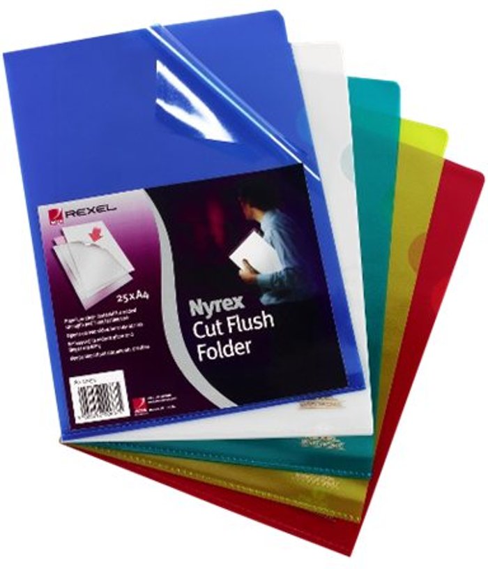 Currys Business | ACCO-REXEL Rexel Nyrex - L-shaped folder - for A4 - green (pack of 25) ACCO-REXEL Rexel Nyrex - L-shaped folder - for A4 - green (pack of 25)