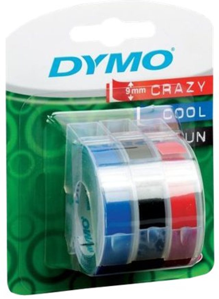 Currys Business | Dymo DYMO - 3D embossing tape - 3 roll(s) - Roll (0.9 cm x 3 m) Dymo DYMO - 3D embossing tape - 3 roll(s) - Roll (0.9 cm x 3 m)