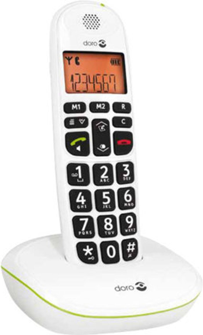 Currys Business | Doro Doro DECT Cordless Telephone Big Button White PHONEEASY 100W Doro Doro DECT Cordless Telephone Big Button White PHONEEASY 100W