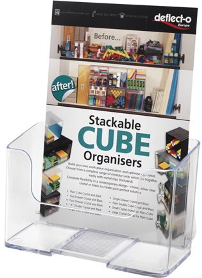Currys Business | DEFLECTO Deflecto Docuholder literature holder - for A5 - Crystal Clear DEFLECTO Deflecto Docuholder literature holder - for A5 - Crystal Clear