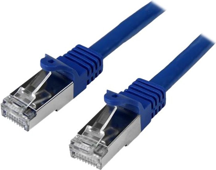 Currys Business | Startech StarTech.com 5m CAT6 Ethernet Cable, 10 Gigabit Shielded Snagless RJ45 100W PoE Patch Cord, CAT 6 10GbE SFTP Network Cable w/Strain Relief, Blue, Fluke Tested/W Startech StarTech.com 5m CAT6 Ethernet Cable, 10 Gigabit Shielded Snagless RJ45 100W PoE Patch Cord, CAT 6 10GbE SFTP Network Cable w/Strain Relief, Blue, Fluke Tested/W