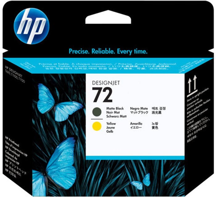 Currys Business | HP HP 72 - yellow, matte black - printhead HP HP 72 - yellow, matte black - printhead