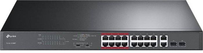 Currys Business | TP-Link TP-Link TL-SL1218MP - switch - 16 ports - unmanaged - rack-mountable TP-Link TP-Link TL-SL1218MP - switch - 16 ports - unmanaged - rack-mountable