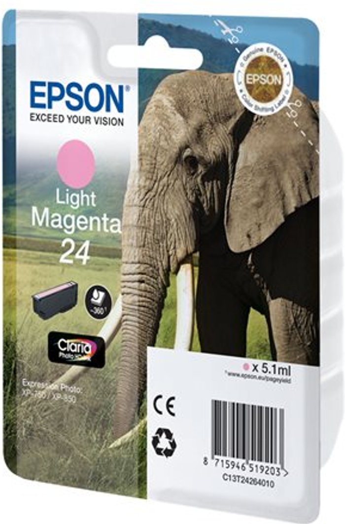 Currys Business | Epson Epson 24 - light magenta - original - ink cartridge Epson Epson 24 - light magenta - original - ink cartridge