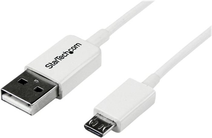 Currys Business | Startech StarTech.com 3.3 ft. (1 m) USB to Micro USB Cable - USB 2.0 A to Micro B - White - Micro USB Cable (USBPAUB1MW) - USB cable - Micro-USB Type B to USB - 1 m Startech StarTech.com 3.3 ft. (1 m) USB to Micro USB Cable - USB 2.0 A to Micro B - White - Micro USB Cable (USBPAUB1MW) - USB cable - Micro-USB Type B to USB - 1 m