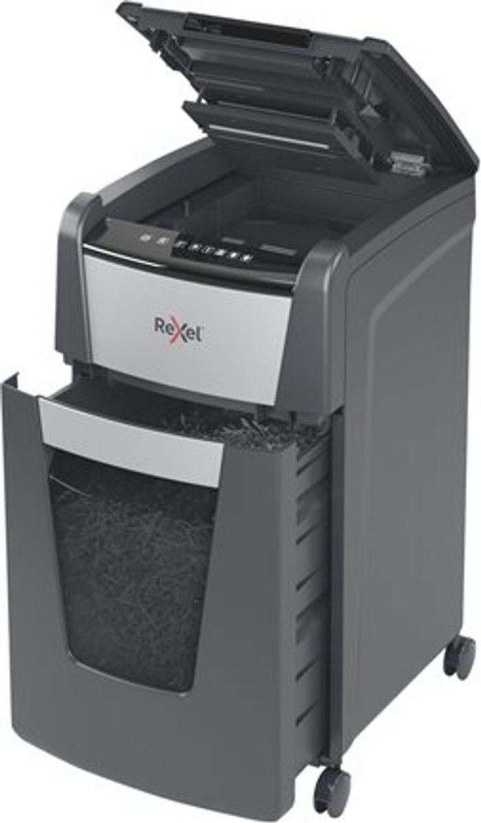 Currys Business | Rexel REXEL Optimum AutoFeed 225X Cross Cut Paper Shredder Rexel REXEL Optimum AutoFeed 225X Cross Cut Paper Shredder