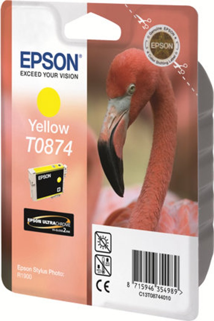 Currys Business | Epson Epson T0874 - yellow - original - ink cartridge Epson Epson T0874 - yellow - original - ink cartridge