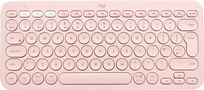 Currys Business | Logitech LOGITECH K380 Wireless Keyboard - Rose, Pink Logitech LOGITECH K380 Wireless Keyboard - Rose, Pink