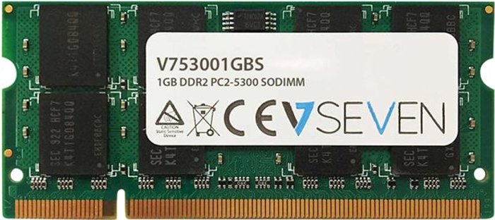 Currys Business | V7 V7 - DDR2 - module - 1 GB - SO-DIMM 200-pin - 667 MHz / PC2-5300 - unbuffered V7 V7 - DDR2 - module - 1 GB - SO-DIMM 200-pin - 667 MHz / PC2-5300 - unbuffered