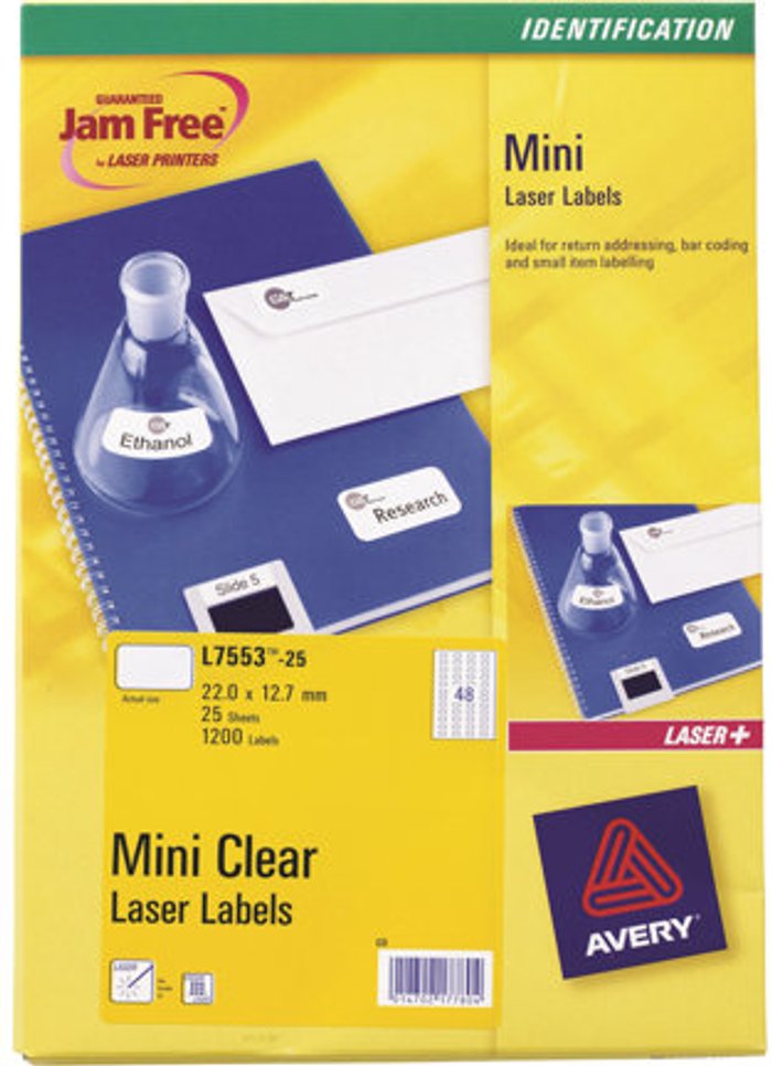 Currys Business | Avery Avery - labels - 1200 label(s) - 22 x 12.7 mm Avery Avery - labels - 1200 label(s) - 22 x 12.7 mm