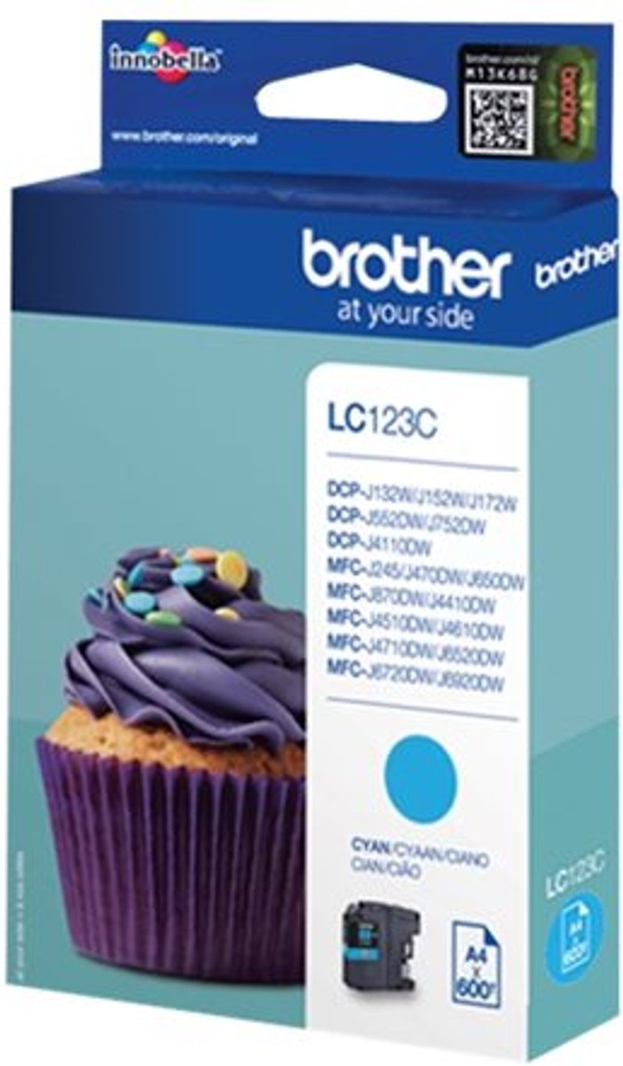 Currys Business | Brother Brother LC123C - High Yield - cyan - original - ink cartridge Brother Brother LC123C - High Yield - cyan - original - ink cartridge