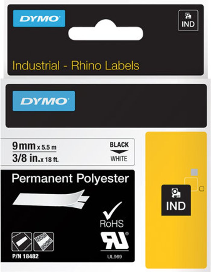 Currys Business | Dymo DYMO - permanent tape - 1 cassette(s) - Roll (0.9 cm x 5.5 m) Dymo DYMO - permanent tape - 1 cassette(s) - Roll (0.9 cm x 5.5 m)
