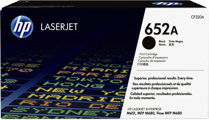 Currys Business | HP HP 652A - black - original - LaserJet - toner cartridge (CF320A) HP HP 652A - black - original - LaserJet - toner cartridge (CF320A)