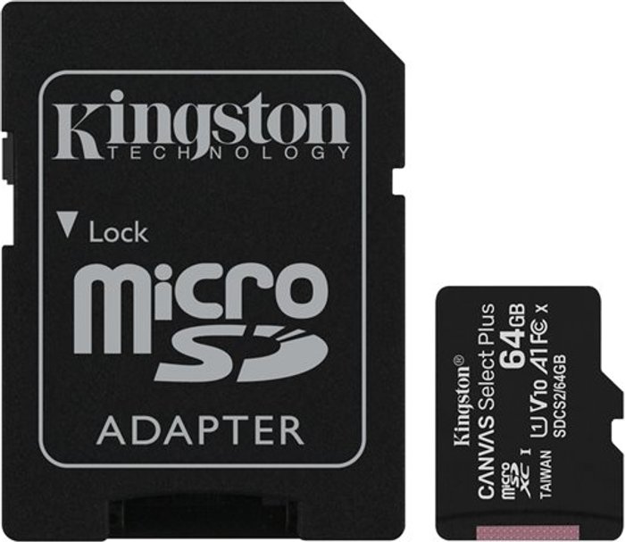 Currys Business | Kingston Kingston Canvas Select Plus - flash memory card - 64 GB - microSDXC UHS-I Kingston Kingston Canvas Select Plus - flash memory card - 64 GB - microSDXC UHS-I
