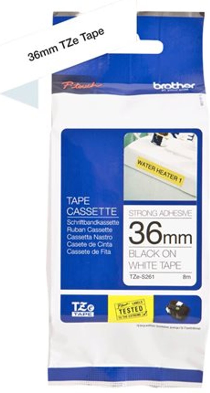 Currys Business | Brother Brother TZe S261 - laminated extra strength adhesive tape - 1 roll(s) Brother Brother TZe S261 - laminated extra strength adhesive tape - 1 roll(s)