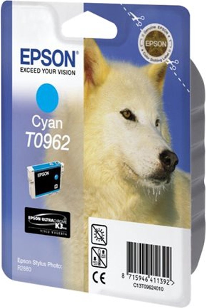 Currys Business | Epson Epson T0962 - cyan - original - ink cartridge Epson Epson T0962 - cyan - original - ink cartridge