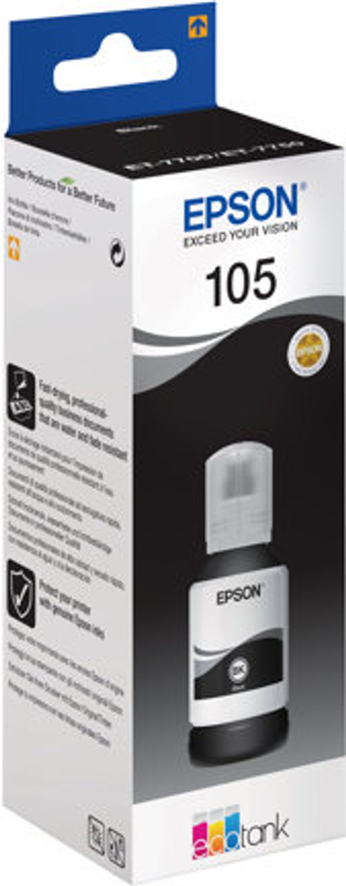 Currys Business | Epson Epson 105 Ink Bottle EcoTank Pigment Black C13T00Q140 Epson Epson 105 Ink Bottle EcoTank Pigment Black C13T00Q140