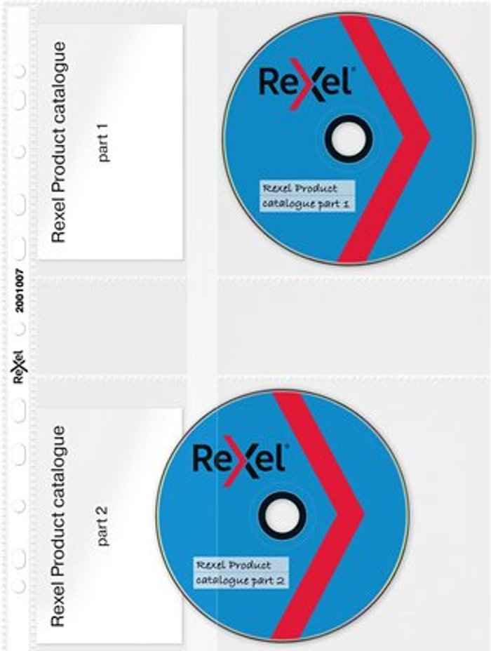 Currys Business | Rexel Rexel Nyrex CD/DVD Pockets Clear (Pack of 5) 2001007 Rexel Rexel Nyrex CD/DVD Pockets Clear (Pack of 5) 2001007