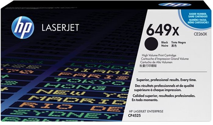 Currys Business | HP HP 649X - High Yield - black - original - LaserJet - toner cartridge (CE260X) HP HP 649X - High Yield - black - original - LaserJet - toner cartridge (CE260X)