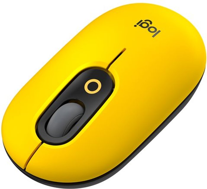 Currys Business | Logitech LOGITECH Pop Wireless Optical Mouse - Blast Yellow, Yellow Logitech LOGITECH Pop Wireless Optical Mouse - Blast Yellow, Yellow