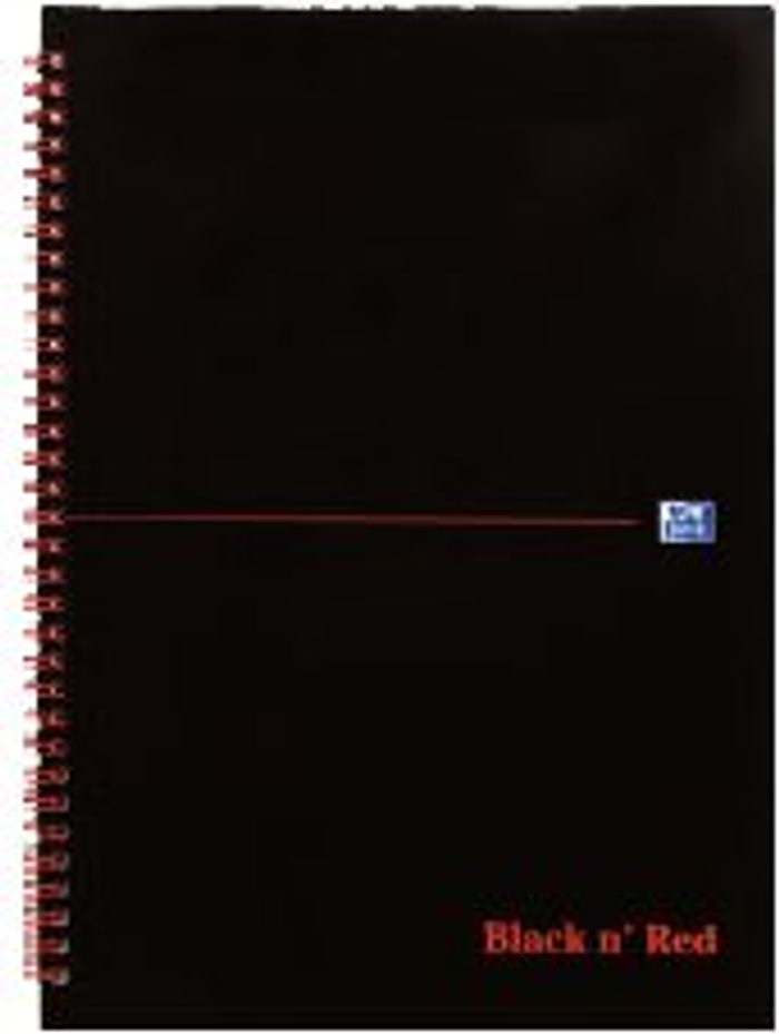 Currys Business | Black n Red Black n' Red Wirebound Hardback Ruled Notebook A6 (Pack of 5) 100080448 Black n Red Black n' Red Wirebound Hardback Ruled Notebook A6 (Pack of 5) 100080448