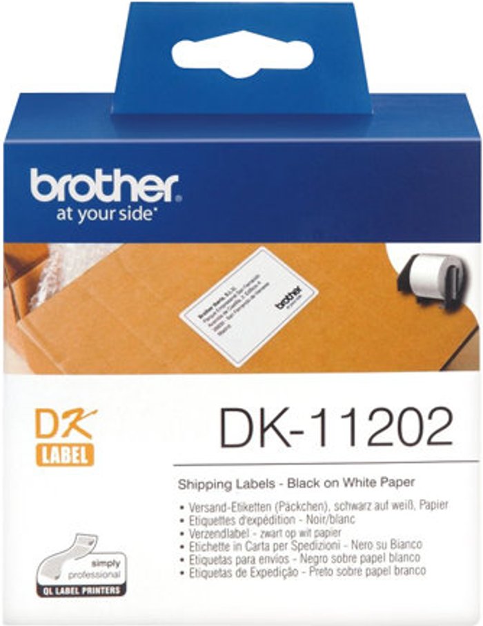 Currys Business | Brother Brother DK-11202 - shipping labels - 300 label(s) - 62 x 100 mm Brother Brother DK-11202 - shipping labels - 300 label(s) - 62 x 100 mm