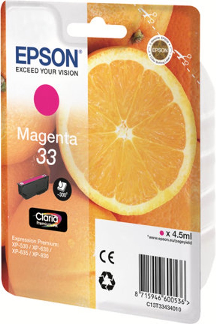 Currys Business | Epson Epson 33 - magenta - original - ink cartridge Epson Epson 33 - magenta - original - ink cartridge