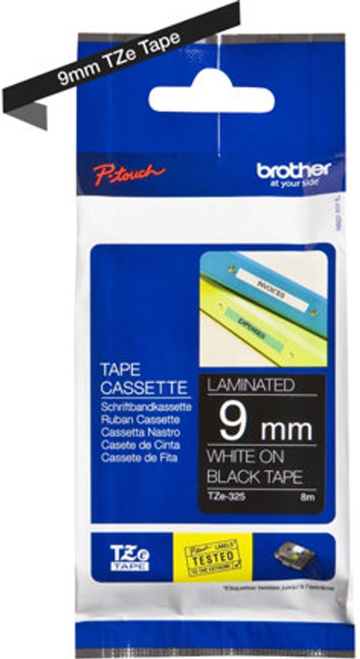 Currys Business | Brother Brother TZe-325 - laminated tape - 1 cassette(s) - Roll (0.9 cm x 8 m) Brother Brother TZe-325 - laminated tape - 1 cassette(s) - Roll (0.9 cm x 8 m)