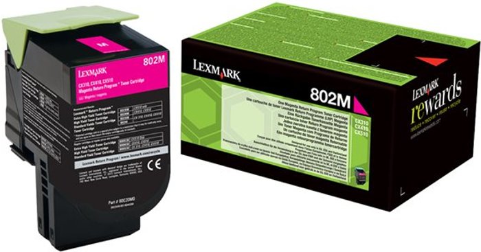 Currys Business | Lexmark Lexmark 802M - magenta - original - toner cartridge - LCCP, LRP Lexmark Lexmark 802M - magenta - original - toner cartridge - LCCP, LRP