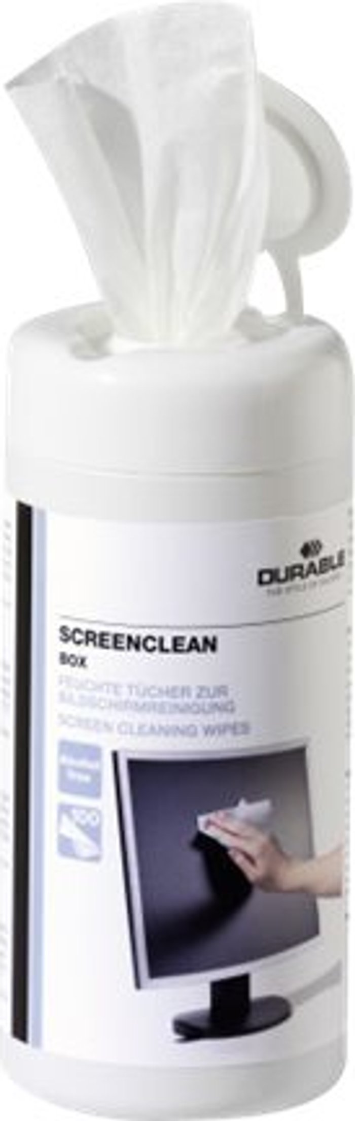 Currys Business | Durable DURABLE Screenclean Box - cleaning wipes Durable DURABLE Screenclean Box - cleaning wipes