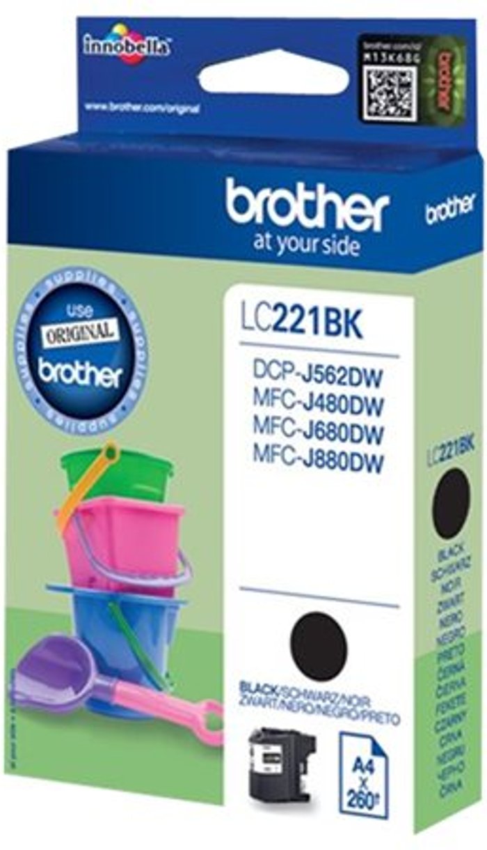 Currys Business | Brother Brother LC221BK - black - original - ink cartridge Brother Brother LC221BK - black - original - ink cartridge