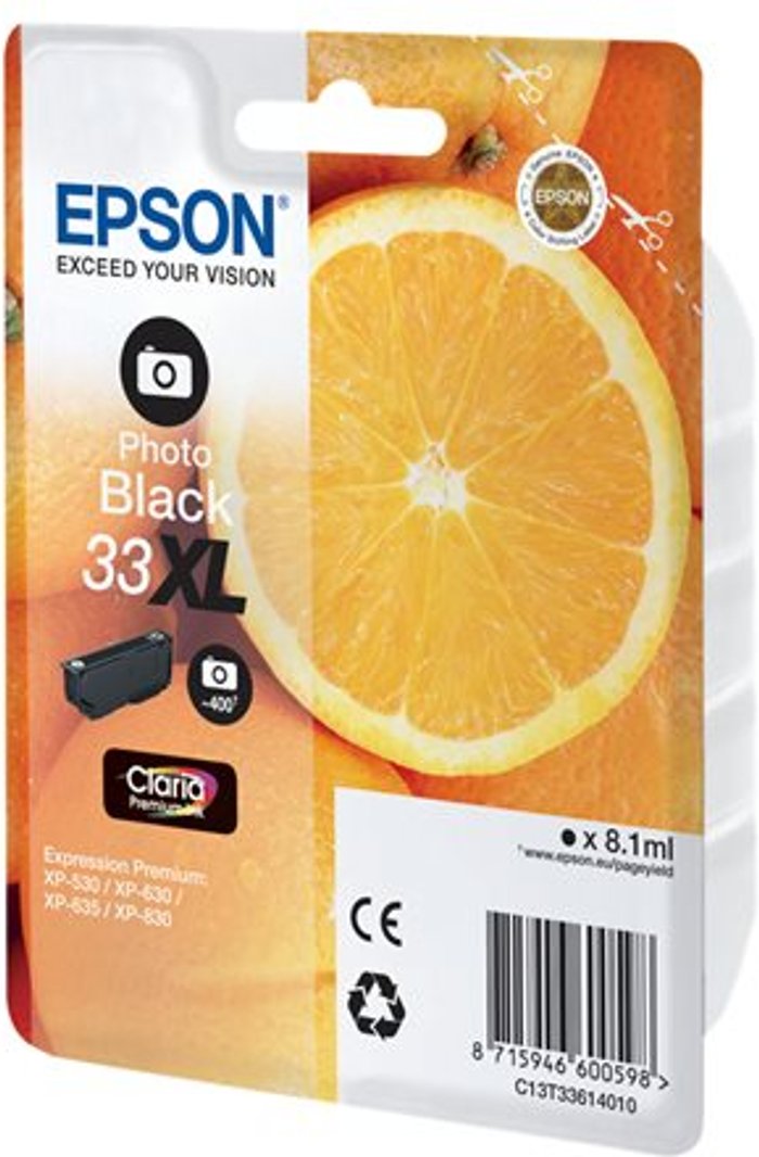 Currys Business | Epson Epson 33 - high capacity - photo black - original - ink cartridge Epson Epson 33 - high capacity - photo black - original - ink cartridge