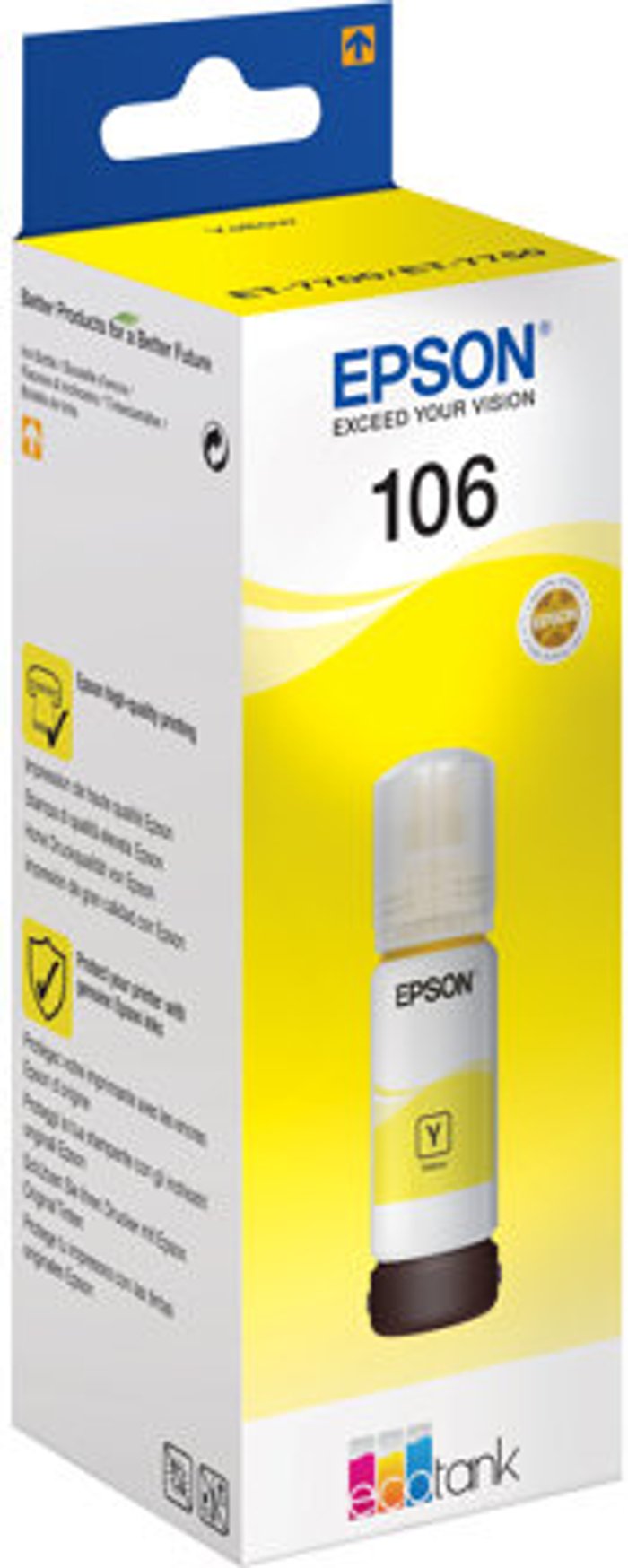 Currys Business | Epson Epson 106 Ink Bottle EcoTank Yellow C13T00R440 Epson Epson 106 Ink Bottle EcoTank Yellow C13T00R440