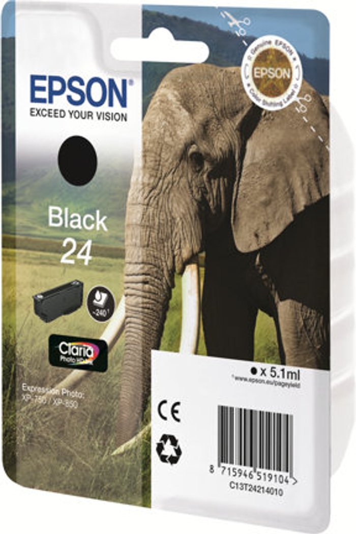 Currys Business | Epson Epson 24 - black - original - ink cartridge Epson Epson 24 - black - original - ink cartridge