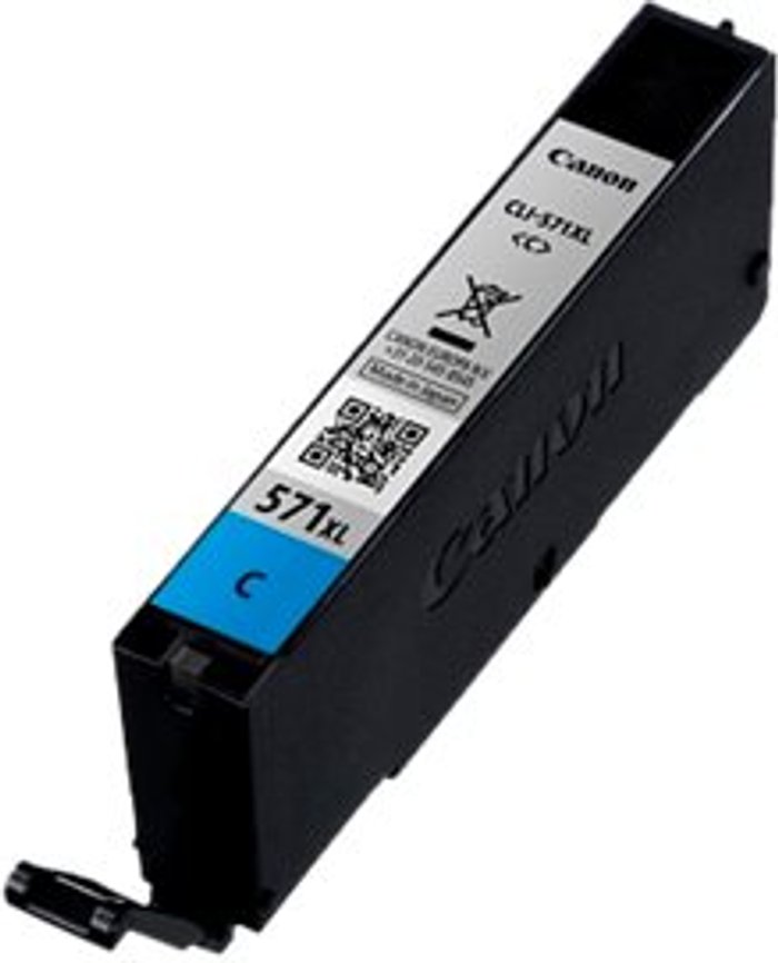 Currys Business | Canon Canon CLI-571XL Inkjet Cartridge High Yield Cyan 0332C001 Canon Canon CLI-571XL Inkjet Cartridge High Yield Cyan 0332C001