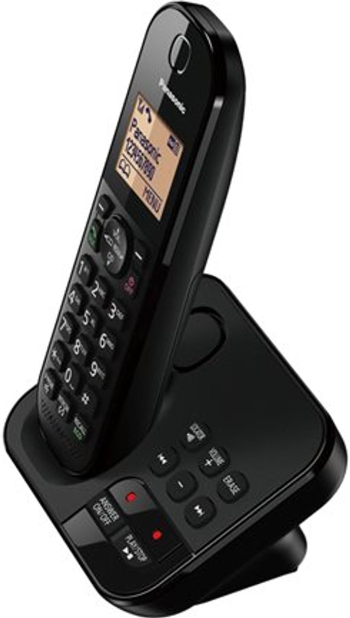 Currys Business | Panasonic PANASONIC KX-TGC420EB Cordless Phone with Answering Machine Panasonic PANASONIC KX-TGC420EB Cordless Phone with Answering Machine