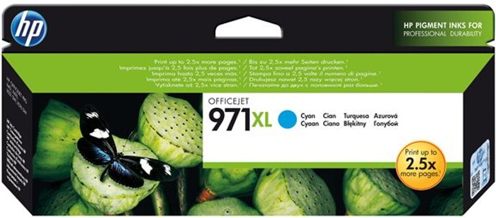 Currys Business | HP HP 971XL - High Yield - cyan - original - ink cartridge HP HP 971XL - High Yield - cyan - original - ink cartridge