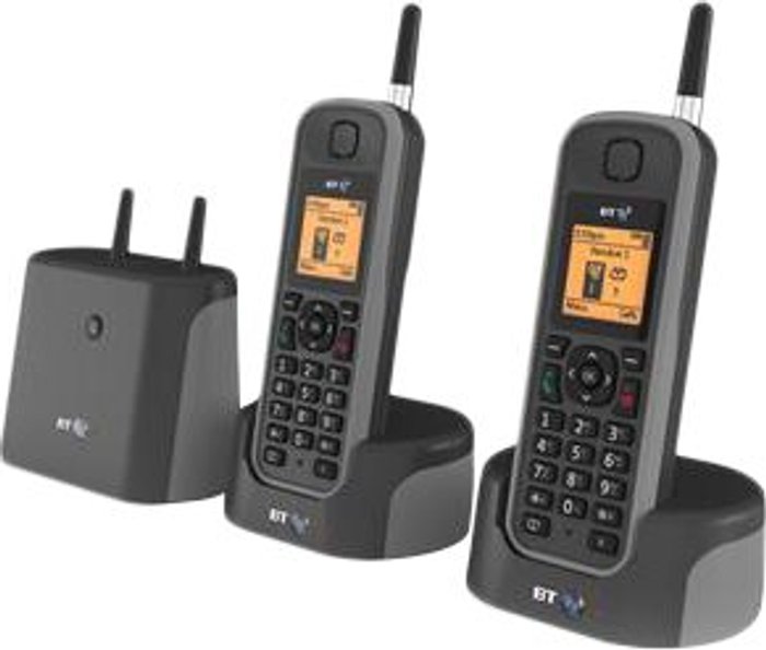Currys Business | British Telecom BT Elements 1K Twin - cordless phone - answering system with caller ID + additional handset - 3-way call capability British Telecom BT Elements 1K Twin - cordless phone - answering system with caller ID + additional handset - 3-way call capability