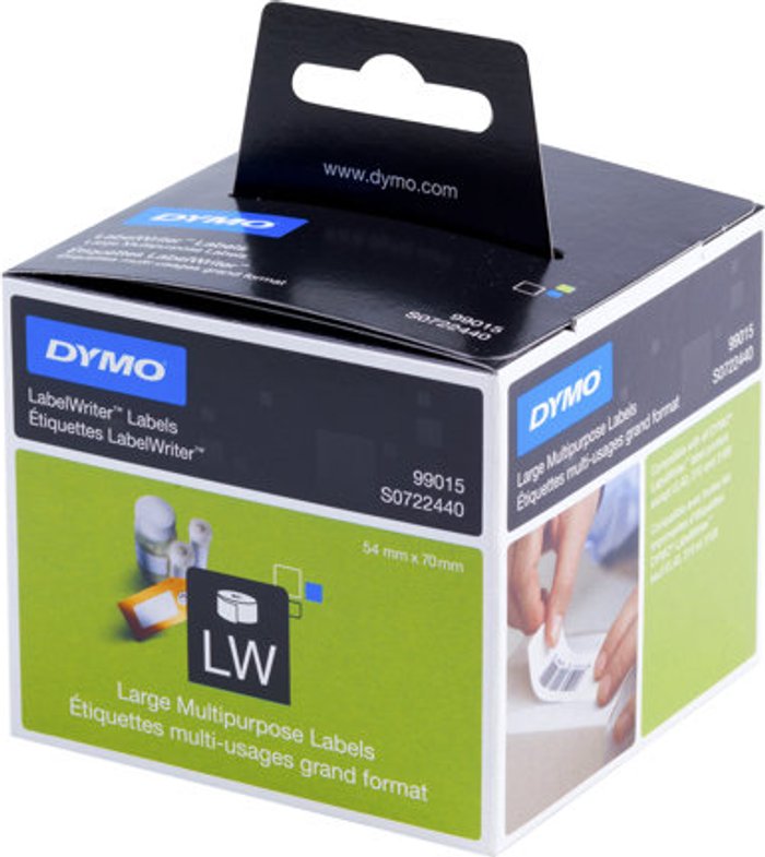 Currys Business | Dymo DYMO LabelWriter MultiPurpose - multi-purpose labels - 320 label(s) - 54 x 70 mm Dymo DYMO LabelWriter MultiPurpose - multi-purpose labels - 320 label(s) - 54 x 70 mm