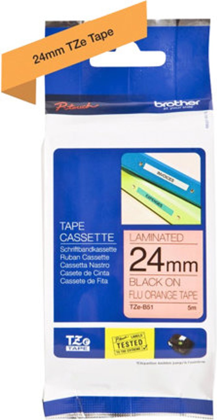 Currys Business | P-Touch Brother P-Touch Tape TZEB51 P-Touch Brother P-Touch Tape TZEB51