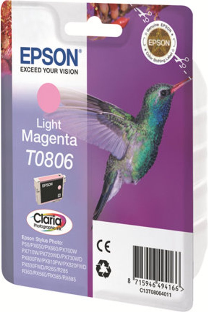 Currys Business | Epson Epson T0806 - light magenta - original - ink cartridge Epson Epson T0806 - light magenta - original - ink cartridge