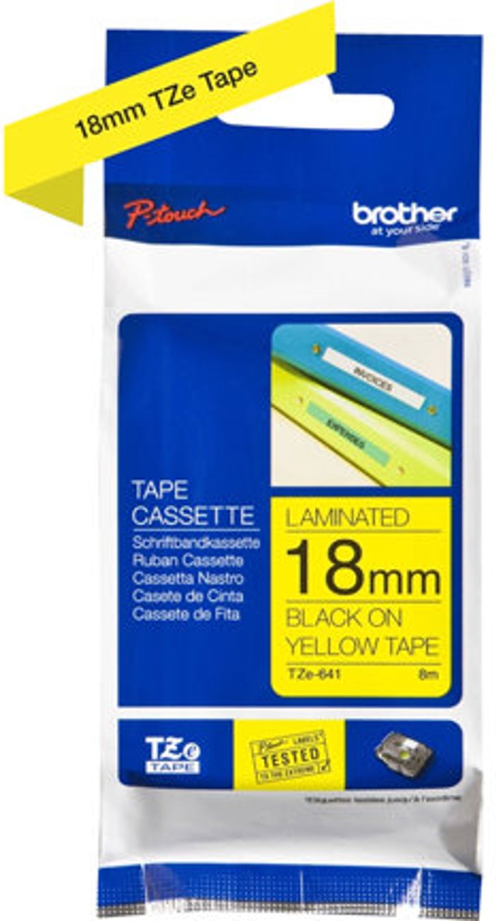 Currys Business | Brother Brother TZe-641 - laminated tape - 1 cassette(s) - Roll (1.8 cm x 8 m) Brother Brother TZe-641 - laminated tape - 1 cassette(s) - Roll (1.8 cm x 8 m)