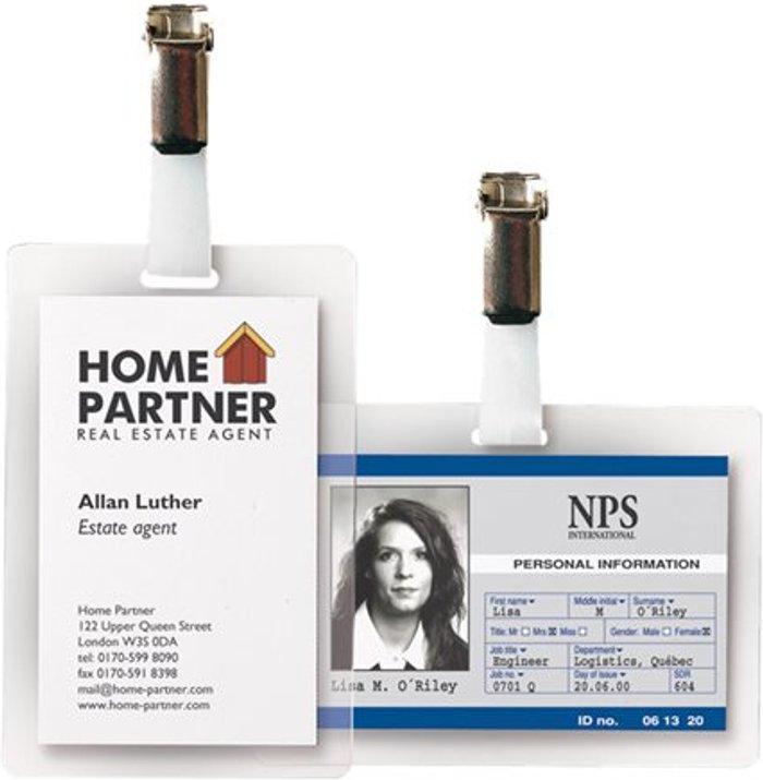 Currys Business | 3L OFFICE PRODUCTS 3L name badge - transparent (pack of 10) 3L OFFICE PRODUCTS 3L name badge - transparent (pack of 10)