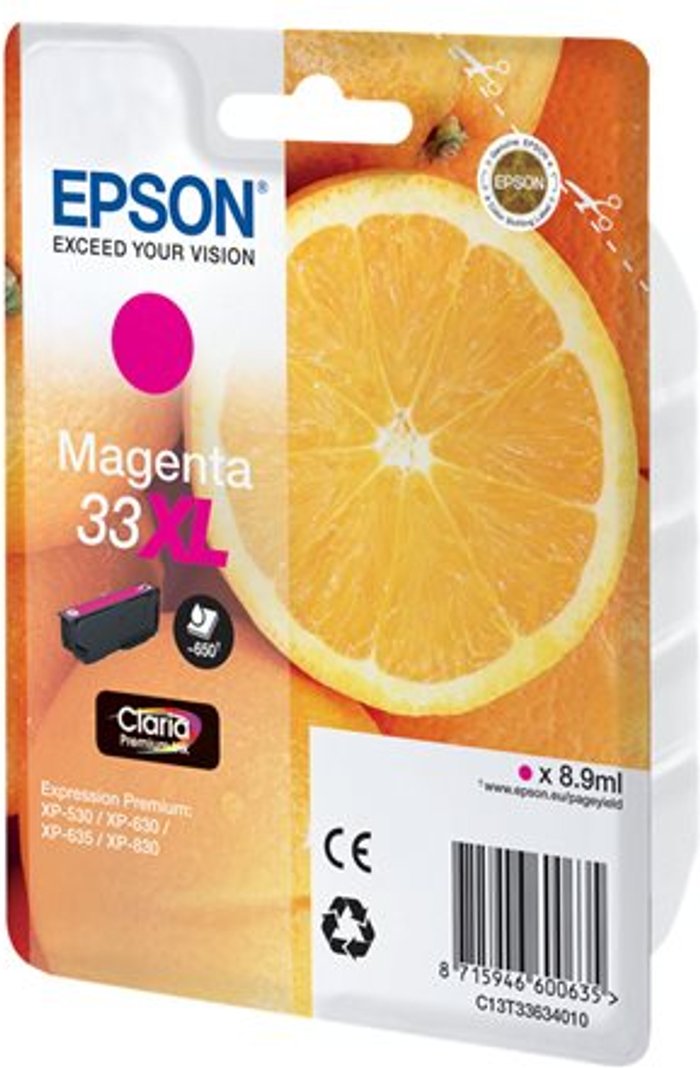 Currys Business | Epson Epson 33XL - XL - magenta - original - ink cartridge Epson Epson 33XL - XL - magenta - original - ink cartridge