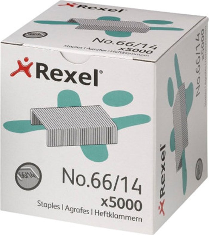 Currys Business | Rexel Rexel No 66 Staples 14mm (Pack of 5000) 06075 Rexel Rexel No 66 Staples 14mm (Pack of 5000) 06075
