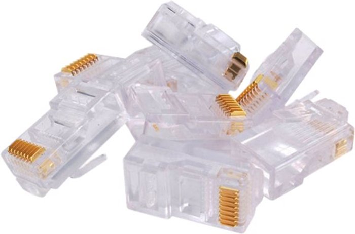 Currys Business | Videk Videk Connector RJ45 Plug Cat5e UTP Solid / Stranded 50 pack - network connector Videk Videk Connector RJ45 Plug Cat5e UTP Solid / Stranded 50 pack - network connector