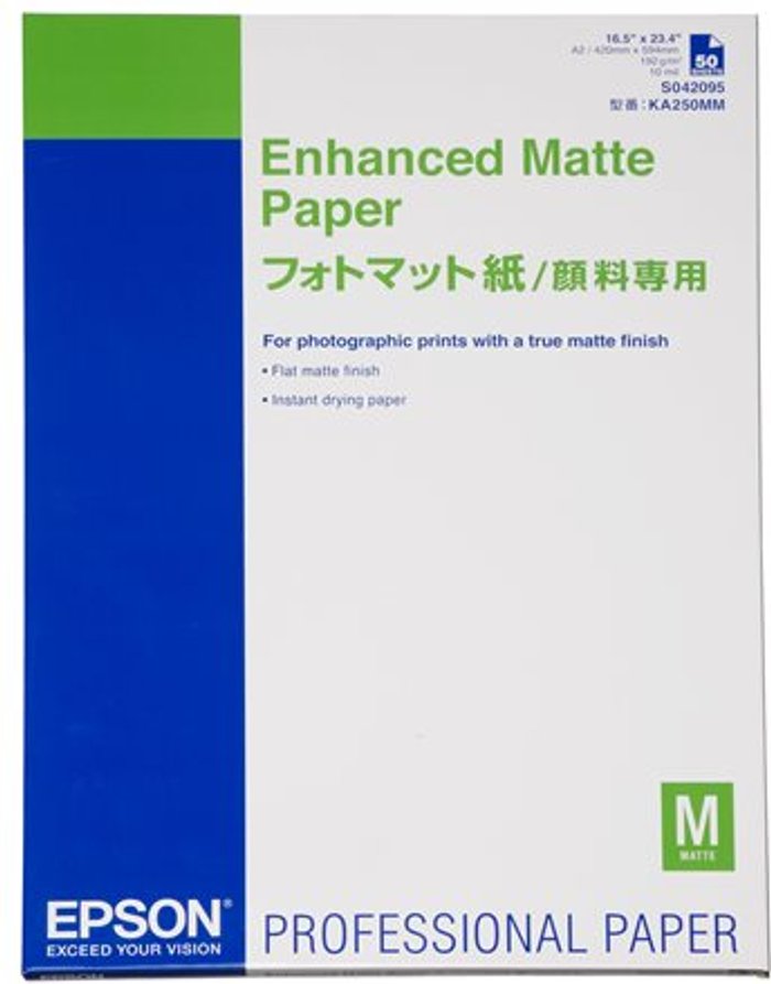 Currys Business | Epson Epson Enhanced Matte - paper - 50 sheet(s) - A2 - 192 g/m² Epson Epson Enhanced Matte - paper - 50 sheet(s) - A2 - 192 g/m²